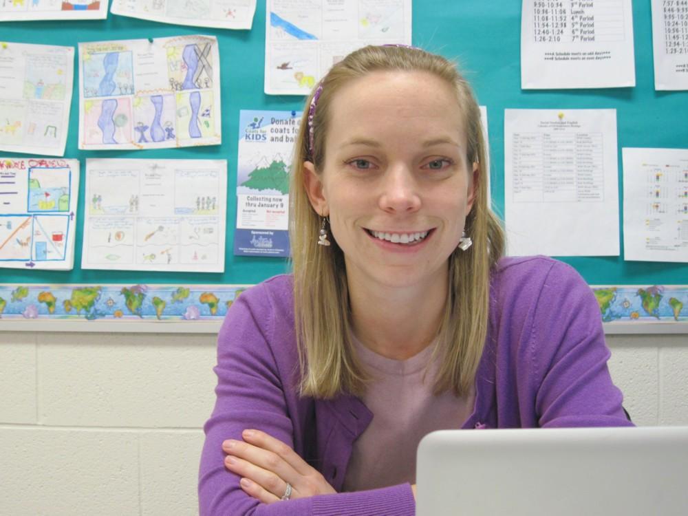 New eighth-grade humanities teacher Whitney McKnight came to Watertown after spending a year in New York City getting her masters in education.