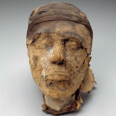 Head of the mummy of Djehutynakht. 