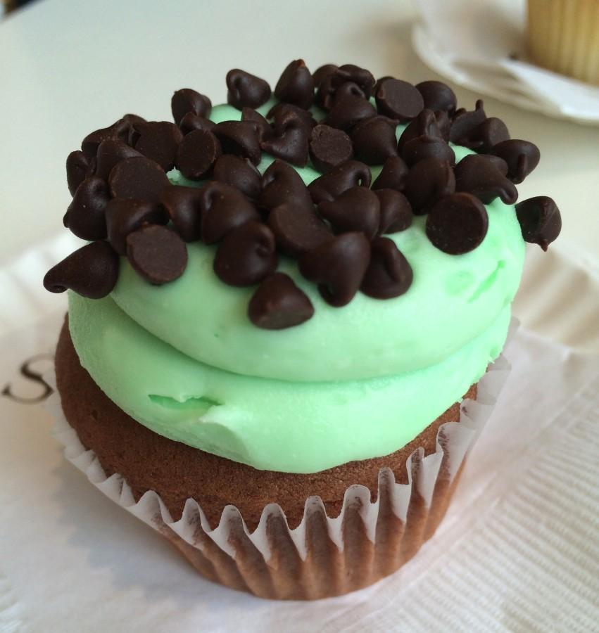 The Mocha Mint Chip Cupcake from Sweet in Harvard Square is one of the 21 finalists vying for readers votes in Splash of Flavor 2015.