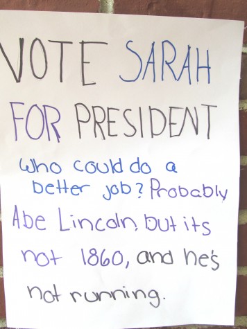 Watertown Middle School elections Abe Lincoln