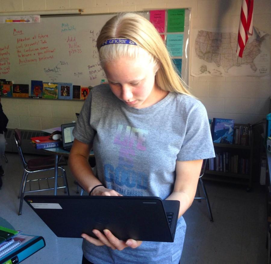 All eighth-graders at Watertown Middle School have a Chromebook to call their own this year.