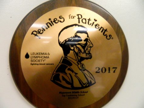 Watertown Middle School raised $36,015.87 for Pennies for Patients in 2017, the fifth-highest amount in the country.