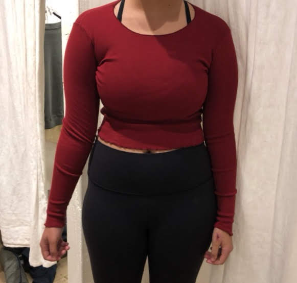 Watertown Middle School students tried on the same Brandy Melville top to compare how it fit.