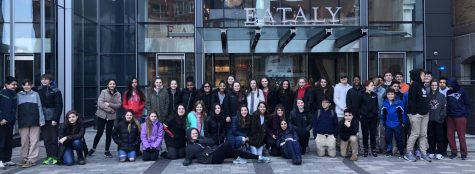Angela Kuzemczaks Italian language students from Watertown Middle School explored Eataly in Bostons Prudential Center in December 2018.