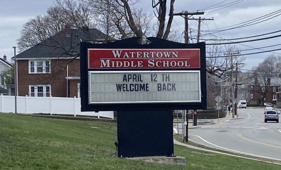 For the first time in more than a year, Watertown Middle School will have students back full time beginning April 12, 2021.